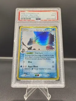PSA 9 Latios Pokemon (2006) EX Holon Phantoms - 12/110 Reverse Holo - Image 1