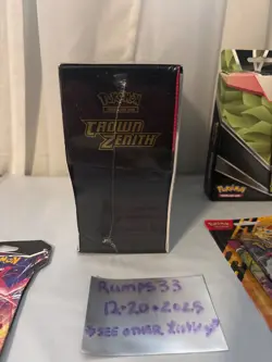 Pokemon TCG: Crown Zenith Elite Trainer Box Factory Sealed + Sealed Lot Large - Image 3