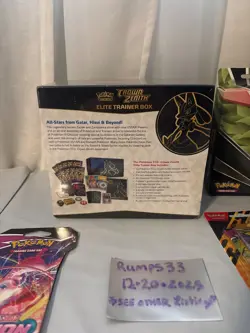 Pokemon TCG: Crown Zenith Elite Trainer Box Factory Sealed + Sealed Lot Large - Image 4