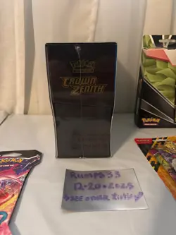Pokemon TCG: Crown Zenith Elite Trainer Box Factory Sealed + Sealed Lot Large - Image 5