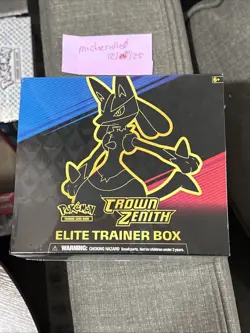 Pokemon 2023 TCG Crown Zenith Elite Trainer Box Factory Sealed - Image 1