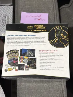 Pokemon 2023 TCG Crown Zenith Elite Trainer Box Factory Sealed - Image 2