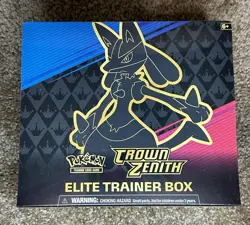 Pokemon 2023 TCG Crown Zenith Elite Trainer Box Factory ETB Sealed - Image 1