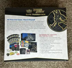 Pokemon 2023 TCG Crown Zenith Elite Trainer Box Factory ETB Sealed - Image 2