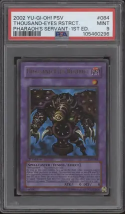 Thousand-Eyes Restrict Yu-Gi-Oh! Pharaoh's Servent 1st Edition #084 PSA 9 - Image 1