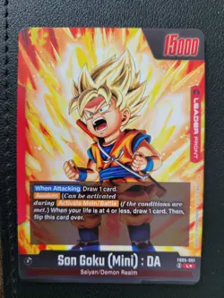 Son Goku (Mini) DA Leader FB05-001 Alt Art New Adventure Dragon Ball Super Card - Image 2