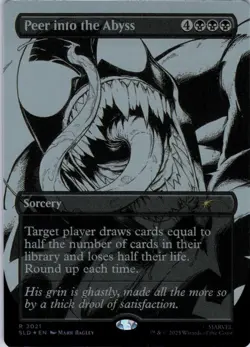 MTG Peer into the Abyss (Inks) (2021) | NM Foil | Secret Lair Spider-Man {SLD} - Image 2