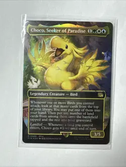 Choco, Seeker of Paradise (Borderless) (Chocobo Track Foil) Final Fantasy Foil - Image 1