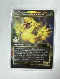 Choco, Seeker of Paradise (Borderless) (Chocobo Track Foil) Final Fantasy Foil - Image 2