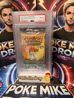 2000 Pokemon Gym Heroes Misty Sealed Booster Pack PSA 8 NM MT - Image 1