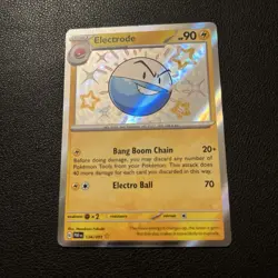 Pokemon TCG Electrode Scarlet & Violet: Paldean Fates 134/091 Holo Shiny Rare - Image 1