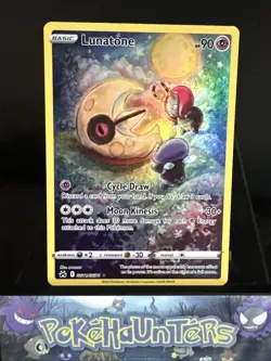Pokemon Card Lunatone GG11/GG70 Galarian Gallery Rare Holo Crown Zenith NM - Image 1