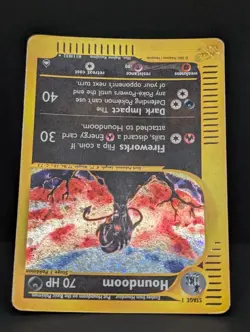 Houndoom H11/H32 Aquapolis Holo Rare Pokemon TCG Nintendo e-reader MP - Image 4