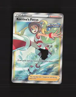 Korrina's Focus 160/163 Battle Styles Full Art Ultra Rare Holo Pokemon Card NM - Image 1