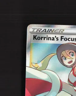 Korrina's Focus 160/163 Battle Styles Full Art Ultra Rare Holo Pokemon Card NM - Image 3