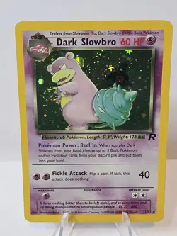 Dark Slowbro Holo 12/82 - 2000 WOTC Team Rocket Pokemon TCG - MP - Image 1