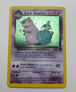 2000 Pokemon Team Rocket Dark Slowbro 12/82 Holo Rare WOTC Wizards #12 NM VLP - Image 1