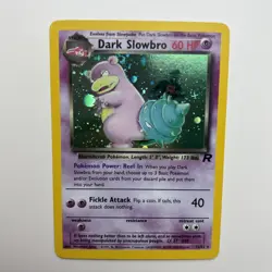 2000 Pokemon Team Rocket Dark Slowbro 12/82 Holo Rare WOTC Wizards #12 NM VLP - Image 2