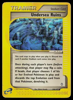 Pokemon Aquapolis 138/147 Undersea Ruins HP - Image 1