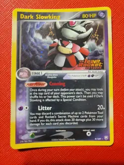 Dark Slowking Reverse Holo Stamped 9/109 EX Team Rocket Returns HP/DMG - Image 1