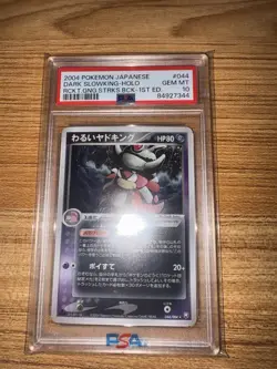 Dark Slowking Holo 044/084 PSA 10 - Japanese Rocket Gang Strikes Back - 1st Ed. - Image 1