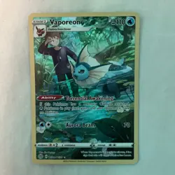 Pokemon TCG Vaporeon Brilliant Stars Full Art Ultra Rare Holo Card TG02/TG30 - Image 1