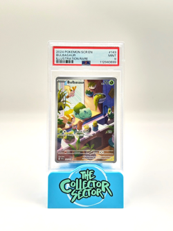 Pokemon TCG Bulbasaur Holo Card Illustration Stellar Crown Rare 143/142 PSA 9 - Image 1