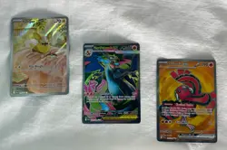 Pokemon TCG Mega Charizard X Ex Card Lot 3 Cards Ultra Rare SIR Full Art Holo - Image 1