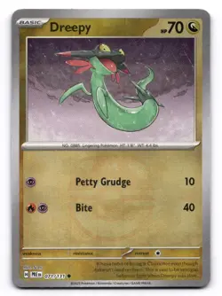 Dreepy NM Master Ball Pattern 071/131 Sv: Prismatic Evolutions Pokemon TCG Holo - Image 1