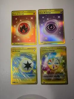 4x Pokemon Hyper Rare Gold Energy Card Lot NM Free Shipping - Image 1