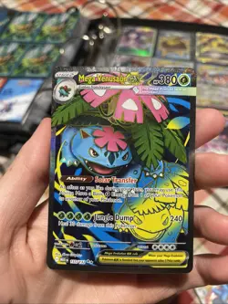 Pokemon Mega Venusaur EX 155/132 Mega Evolution Ultra Rare Full Art Holo Card - Image 1