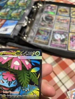 Pokemon Mega Venusaur EX 155/132 Mega Evolution Ultra Rare Full Art Holo Card - Image 3