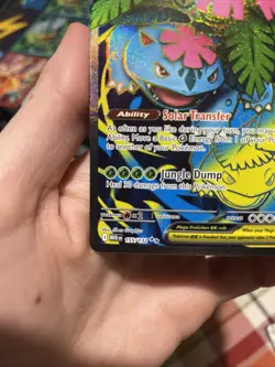 Pokemon Mega Venusaur EX 155/132 Mega Evolution Ultra Rare Full Art Holo Card - Image 4