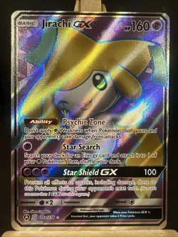 Pokemon TCG Jirachi GX Unified Minds Holo Promo Card 79a/236 Near Mint Condition - Image 1