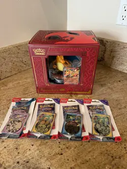 Charizard Ex Super-Premium Collection Box with Pokemon TCG Booster Packs New - Image 1