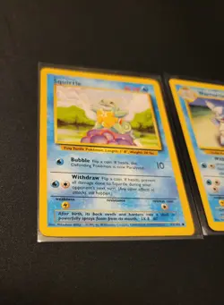 Pokemon Squirtle 63/102 Wartortle 42/102 - Base Set Unlimited - LP/NM - Image 2