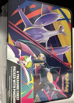 Pokemon TCG 2025 Fall Collector Chest Tins Factory Sealed Chest In Hand - Image 2
