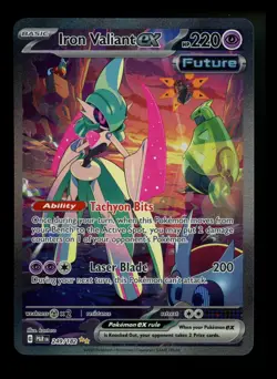 Iron Valiant ex 249/182 Paradox Rift 2023 SIR Pokemon Card TCG - Image 1