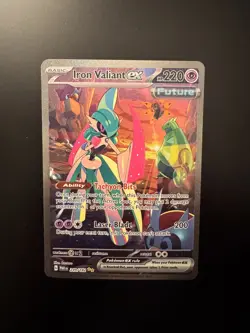 Pokemon TCG - Iron Valiant ex 249/182 SIR Paradox Rift - NM/M - Image 1