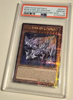 2024 YU-GI-OH! RARITY COLLECTION II Blue Eyes Jet Dragon QCR RA02-EN017 PSA 10 - Image 3