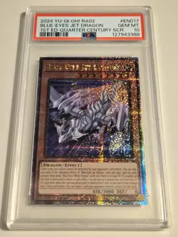 2024 YU-GI-OH! RARITY COLLECTION II Blue Eyes Jet Dragon QCR RA02-EN017 PSA 10 - Image 4