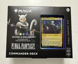 Magic MTG Final Fantasy XIV Scions and Spellcraft Commander Deck Open Box FF - Image 1