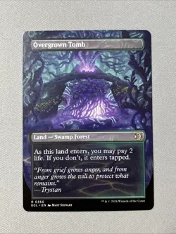 Overgrown Tomb (Borderless) Lorwyn Eclipsed Regular R350 ECL Magic - Image 2
