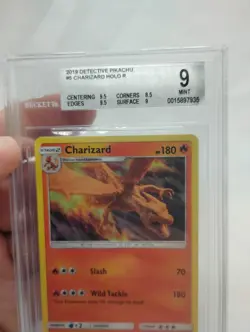 Charizard 5/18 Detective Pikachu Holo 2019 Pokemon TCG BGS 9 With Sub Grades - Image 1