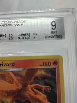 Charizard 5/18 Detective Pikachu Holo 2019 Pokemon TCG BGS 9 With Sub Grades - Image 3