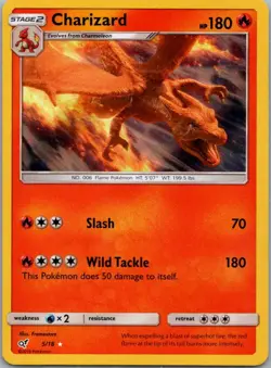 Pokemon TCG Charizard 5/18 Detective Pikachu Holo LP - Image 1