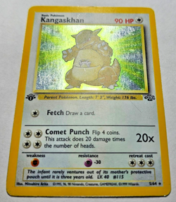 Pokemon TCG Kangaskhan Jungle 5/64 1st Edition Holo Rare Card WOTC MP - Image 4