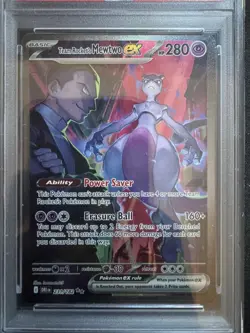 Pokemon Team Rockets Mewtwo ex 231/182 Destined Rivals SIR Gem Mint PSA 10 - Image 3