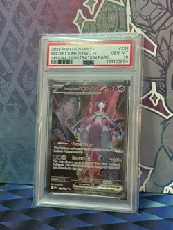 Pokemon 2025 Team Rockets Mewtwo EX 231/182 Sir Destined Rivals Gem Mint PSA 10 - Image 2