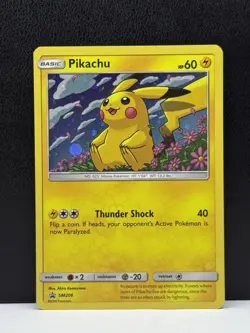 Pokemon Card TCG - Pikachu SM206 Black Star Promo Sun & Moon Promos LP - Image 1